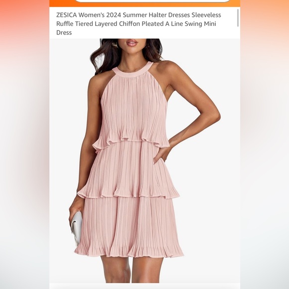 Ruffled Tiered Chiffon Dress - Picture 1 of 11